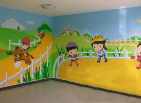 老河口幼儿园墙体彩绘制作流程及注意事项