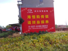 老河口农村墙体广告给农村人民带来方便