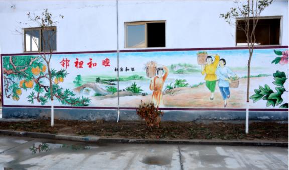 老河口乡镇文化墙 乡风文明焕发新活力